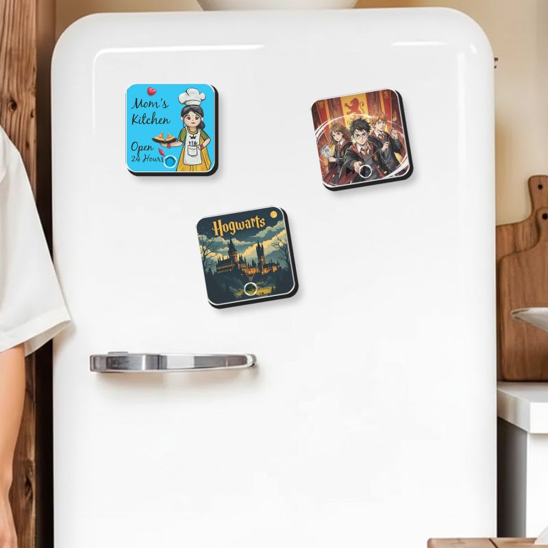 Mom’s Kitchen Open 24 Hours Personalized Musical Fridge Magnet Rechargeable Audio Magnet for Mom